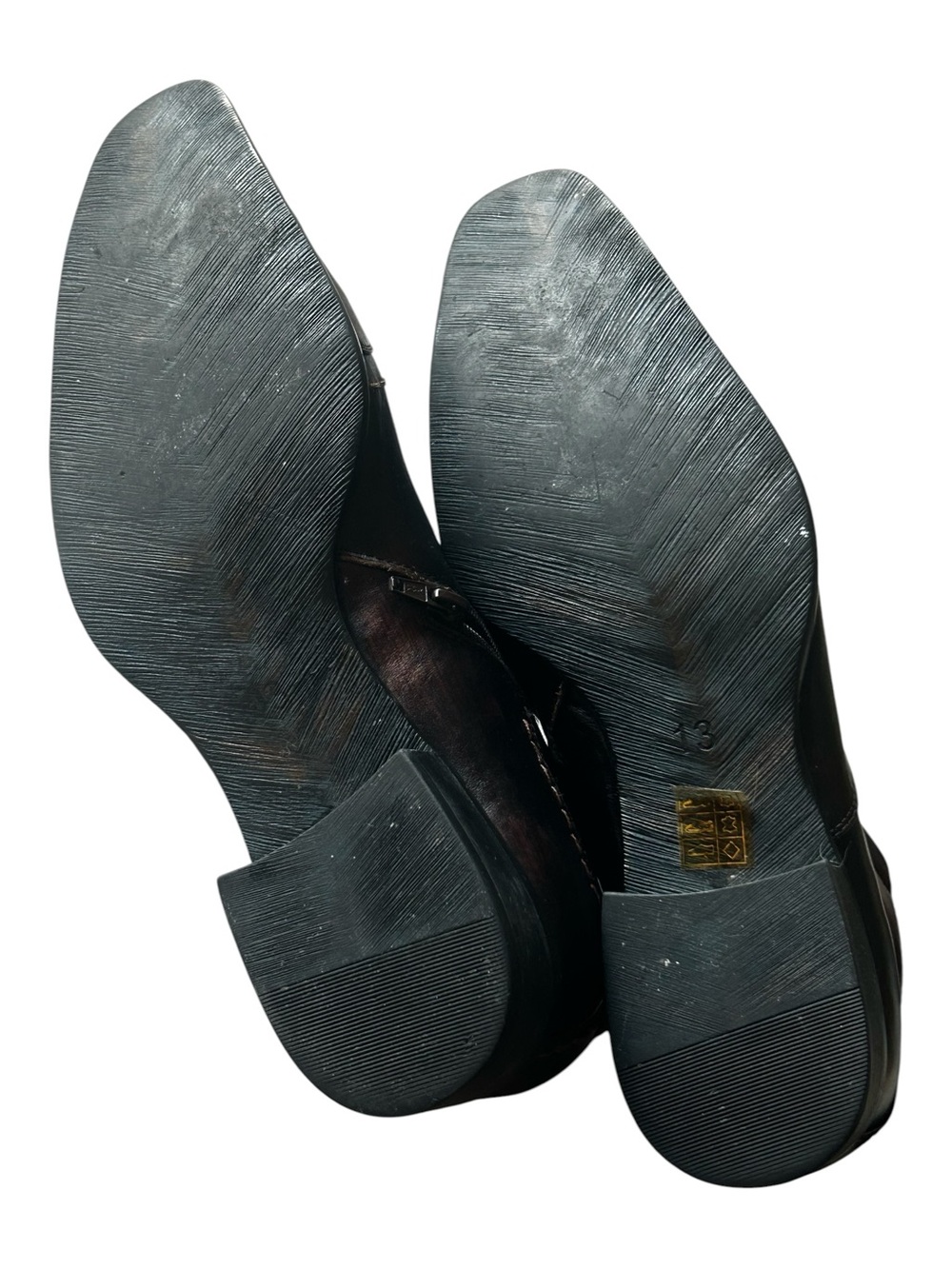 Robert Wayne Distressed Western Durango Ankle Boots with Scrolled Design - Picture 3 of 15